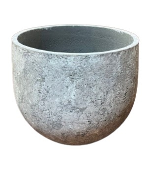 PLANTER CEMENT S 18X18X16 ROUND SIDE