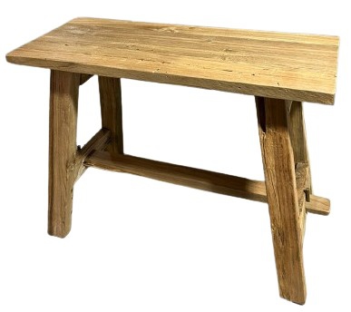 BENCH RECT RECLAIMED TEAK 60X25X45