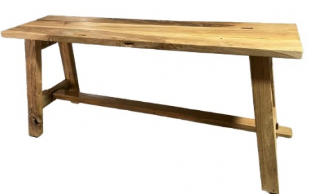 BENCH RECT RECLAIMED TEAK 100X25X45