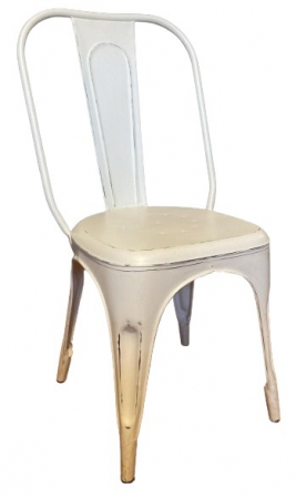 CHAIR IRON WHITE