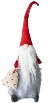XMAS GNOME KNITTED HAT & SACK 44CM