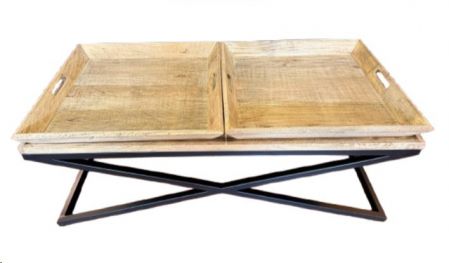 TABLE COFFEE MANGO 2 TRAY 120X60X53