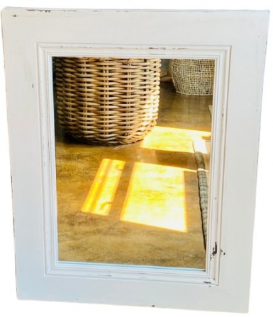 MIRROR S.PROFILE WHITE ANTIQUE 900X1200