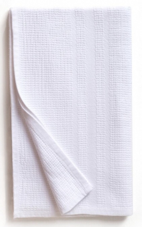 TOWEL HAND BLOCKRIB WHITE 50X80CM