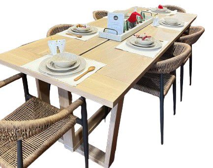 TABLE FR LEG OAK 2400mm X 900mm