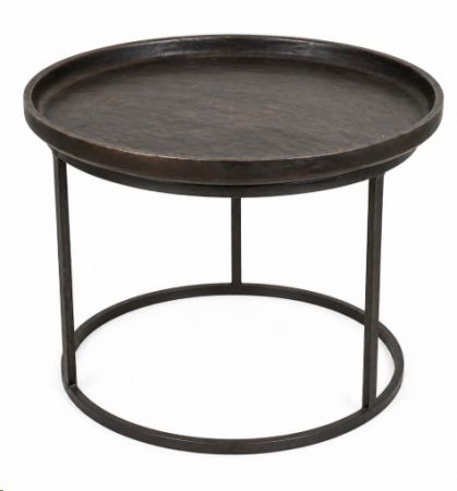 COFFEE TABLE ROUND BROWN 60DIA