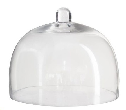 DOME GLASS WITH BOARD 16X19cm