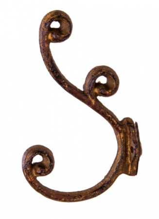 HOOK CURL DOUBLE  RUST