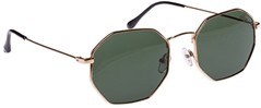 SUNGLASSES BUNDU GREEN & GOLD FRAME