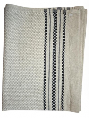 CLOTH UTILITY HUCKABUCK NATURAL & FRENCH NAVY