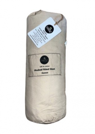 FITTED SHEET WC QUEEN WHEAT