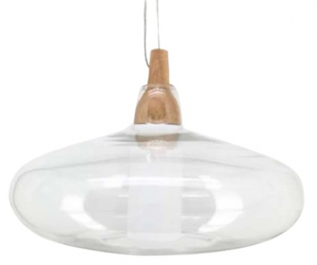 LIGHT PENDANT GLASS MASON 37x37x25