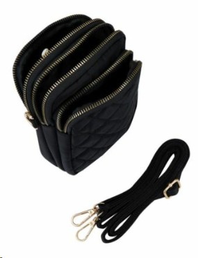 BAG MOBILE QUILTED BLACK
