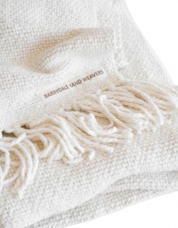 BLANKET THICK WEAVE NATURAL 1.4X2M