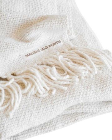 BLANKET THICK WEAVE NATURAL 1.4X2M