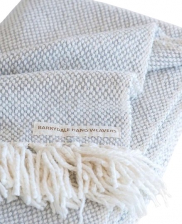 BLANKET THICK WEAVE GREY 1.4X2M