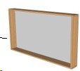 MIRROR TEAK 105X70x14