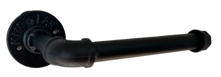 HOLDER TOILET ROLL BLACK PAINTED