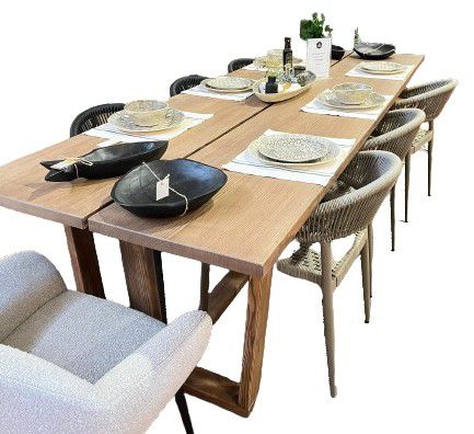 TABLE FR LEG ASH 2740mm x 950mm