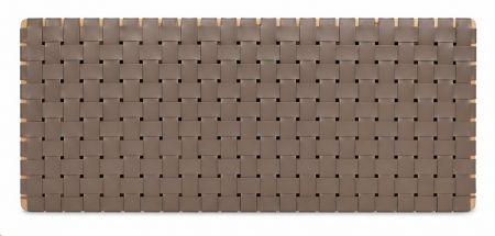 LEATHER GREY HEADBOARD KING 190X5X60