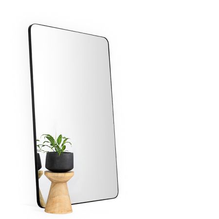 MIRROR BLACK STEEL 195X123