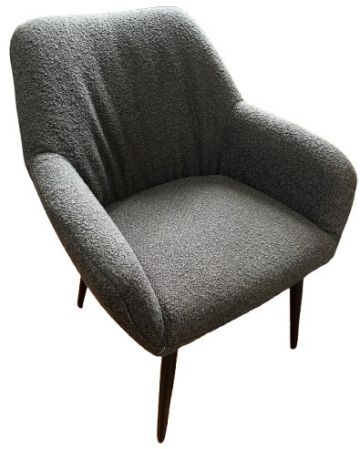 CHAIR LEISURE CHARCOAL 17 - 42X78X64