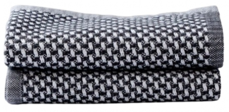CLOTH FACE COTTON INTERLACE GREY 30x30CM