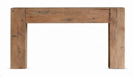 CONSOLE TABLE RAW WOOD DOVETAIL 150X35X80