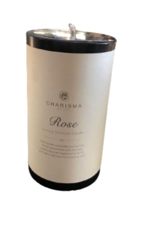 CANDLE C AROMA PILLAR 8.5X15cm BLACK ROSE