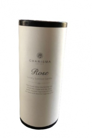 CANDLE C AROMA PILLAR 8.5X20cm BLACK ROSE