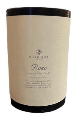 CANDLE C AROMA PILLAR 10.5X15cm BLACK ROSE