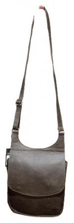 BAG LEATHER CHANTELLE PIC STEEL