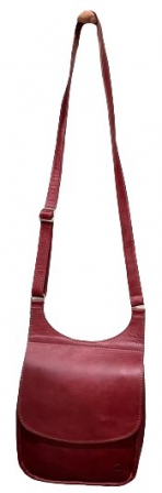 BAG LEATHER CHANTELLE PIC RUBY