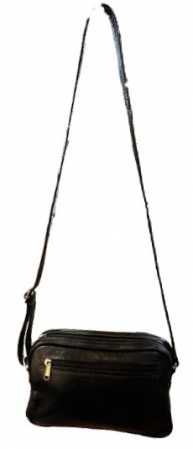 BAG LEATHER ALFA MEN BLACK