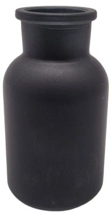 BOTTLE MEDICINE MATT BLACK 4X6X10CM