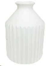 POT TERRACOTTA WHITE 15X28