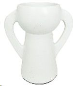 POT TERRACOTTA HANDLE WHITE 29X33