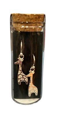 EARINGS GIRAFFE HOOKS FLAT