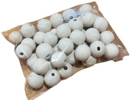 BEADS WOODEN 20mm 125g