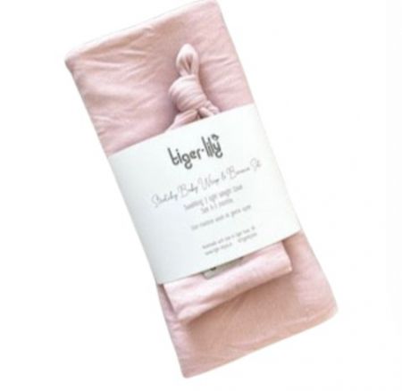 SWADDLE & BEANIE SET BLUSH
