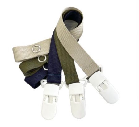 BABY DUMMY CLIP SET NAVY, FATIGUE & STONE