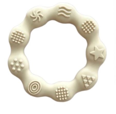 TEETHER RING SILICONE IVORY