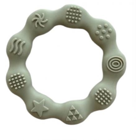 TEETHER RING SILICONE OLIVE