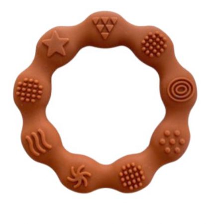 TEETHER RING SILICONE RUST