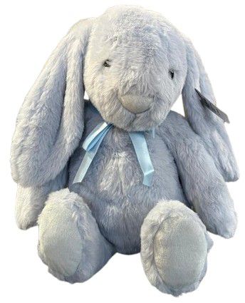 TOY BUNNY LONG EARS BLUE 30CM