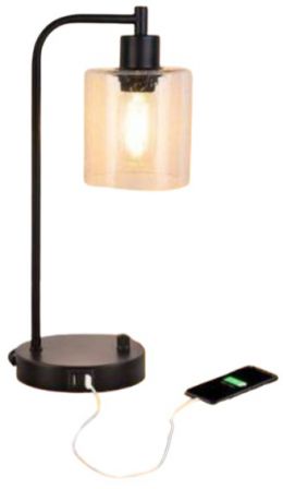 LAMP TABLE LORA USB BLACK