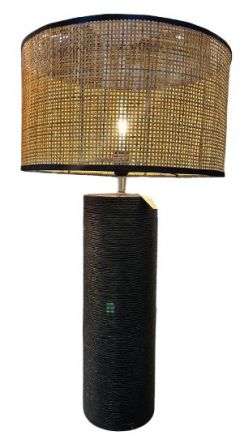 LAMP TABLE TWINE BLACK