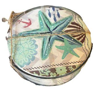 COASTER BLUE WHALE, SEA SHELLS & FISH SET