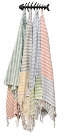 TOWEL BEACH WRAP BLUE & PINK