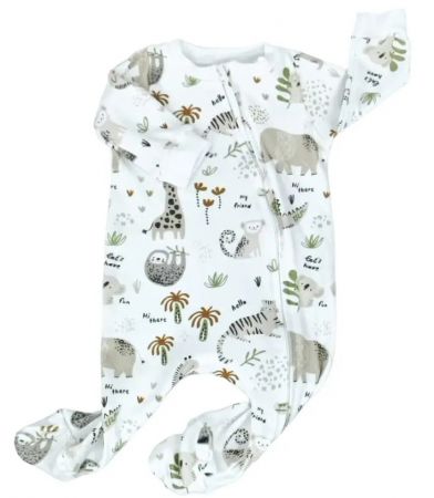 BABY ROMPER FOOTY HI THERE WHITE 0-3M